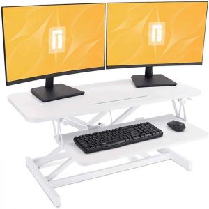 FEZIBO Standing Desk Converter Sit Stand Desk Riser Stand up Desk