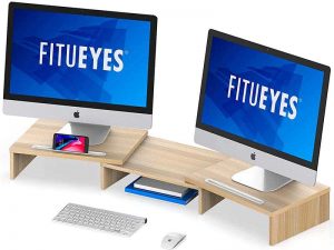 FITUEYES Computer Monitor Riser Desktop Laptop Stand