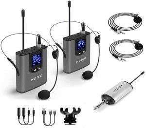 Hotec Wireless System with Dual Headset Microphone