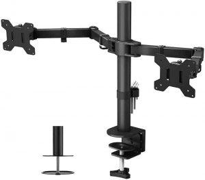 Dual Monitor Mount For 13-27-Inch LCD LED Monitor Computer PC Screens