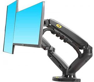  NB North Bayou Dual Monitor Desk Mount Stand Full Motion Swivel Computer Monitor Arm