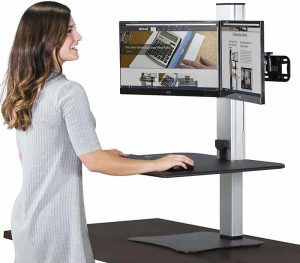 Victor High Rise Collection DC450 Dual Monitor