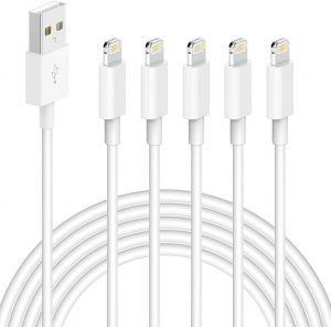 iPhone Charger, 5 Pack (6ft) MBYY [Apple MFi Certified] Lightning to USB Charger Cable
