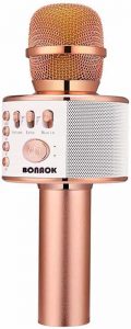 BONAOK Bluetooth Karaoke Wireless Microphone