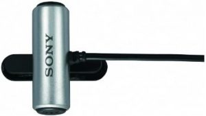 Sony ECMCS3 Clip style Omnidirectional Stereo Microphone, Silver -1