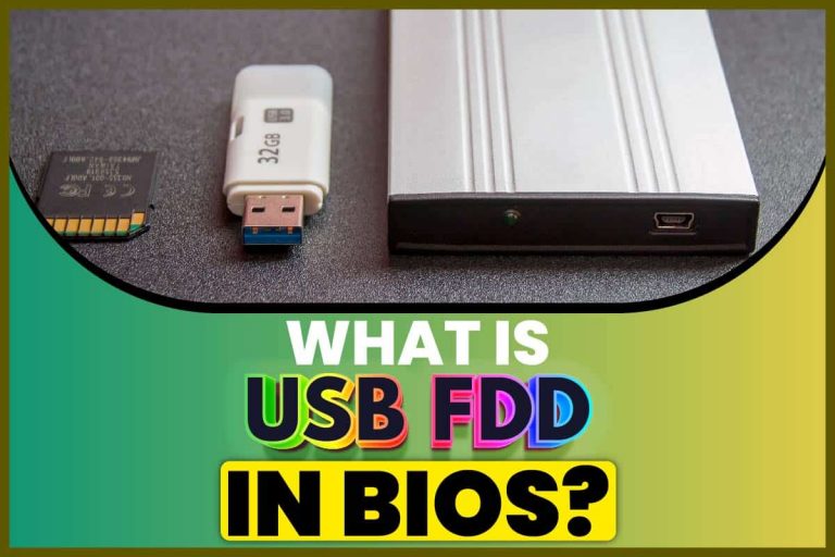 What Is USB FDD in Bios