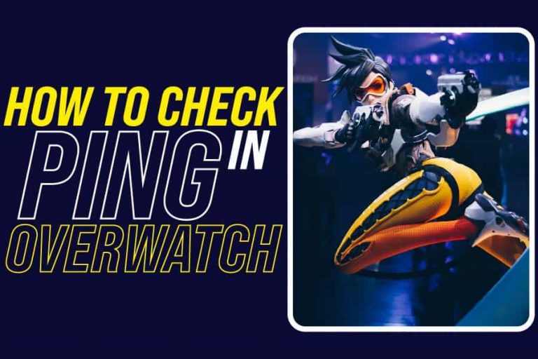 how to check ping in overwatch